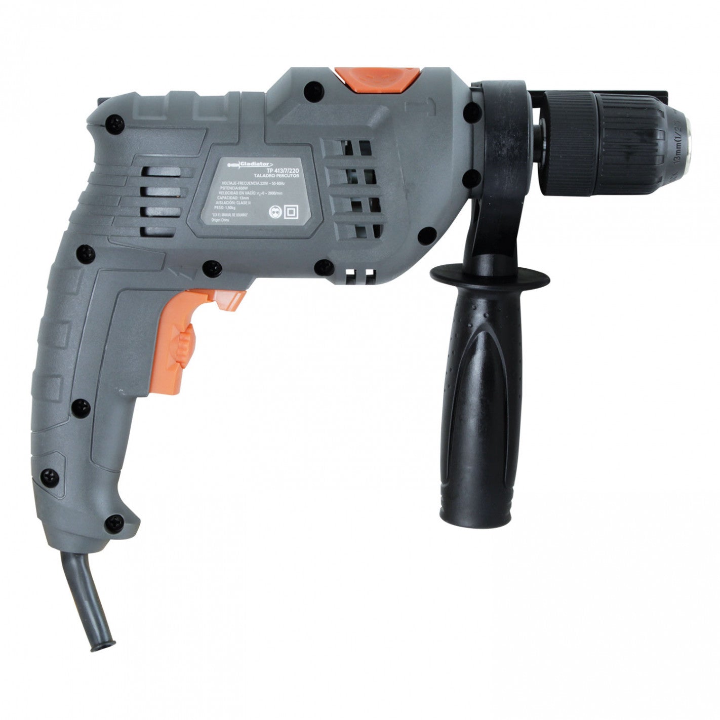 TALADRO PERCUTOR 13mm 650w TP 413/7/220